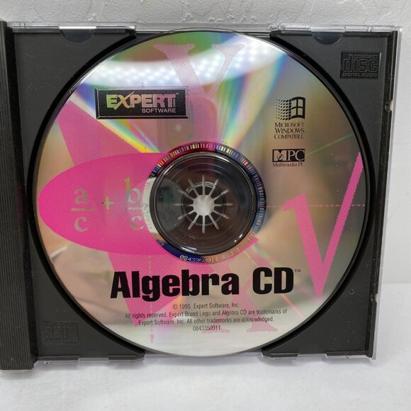 Vintage 1995 Expert Software Algebra Examples CD-ROM Jewel Case Windows 95/3.1 - Picture 3 of 5